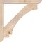 Ekena Millwork Imperial Slat Smooth Bracket w/ Offset Brace, Douglas Fir, 5 1/2"W x 42"D x 42"H BKT0604X42X42IMP06SDF - alternate 3